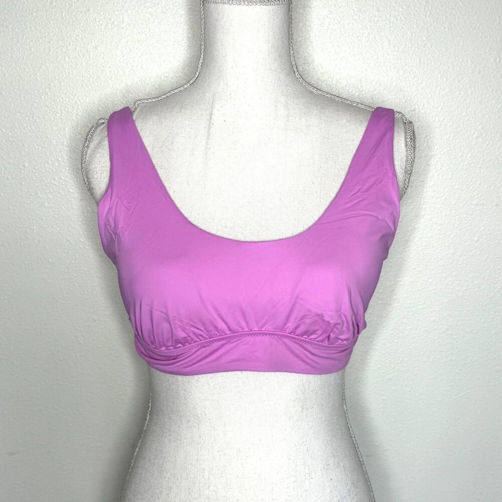 NEW Prana Mallorca Bikini Top Womens Size L Cosmos Pink Swimwear